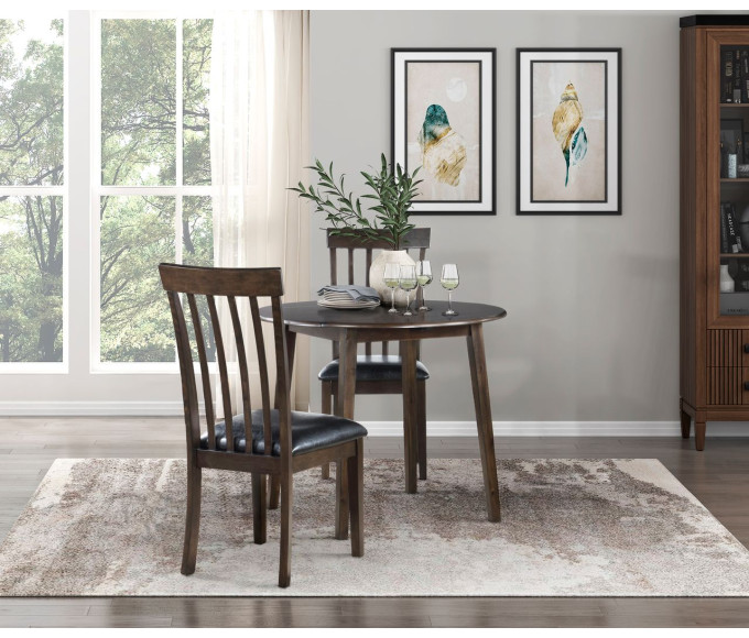 Harmony Dropleaf Dining Set Espresso